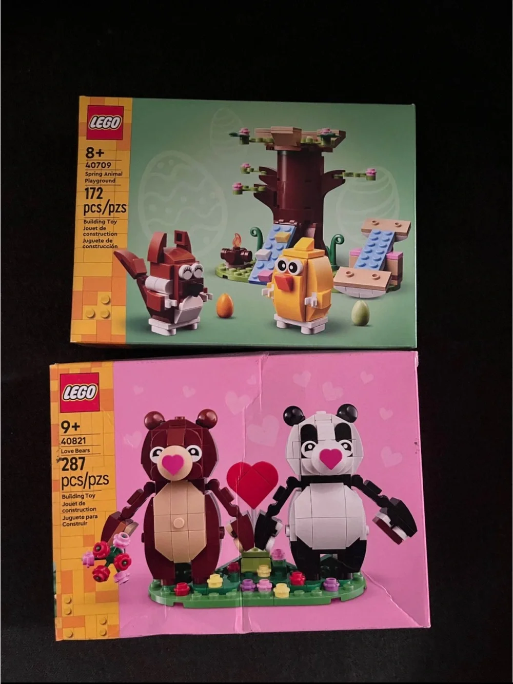LEGO Pink and Green Spring Animal & Love Bears Sets by Lego